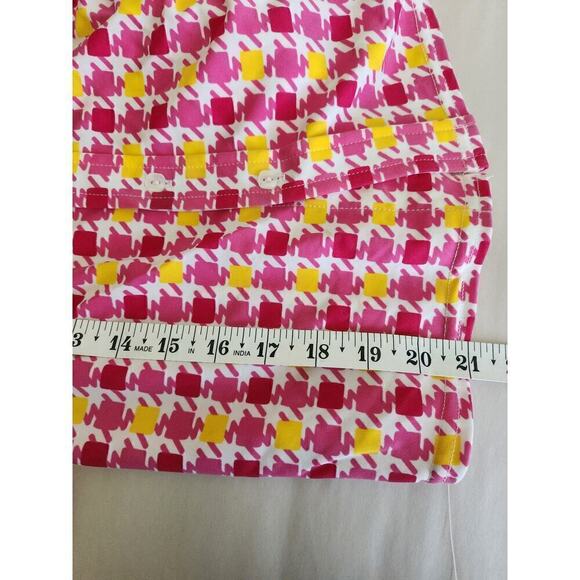 Guess Button Down bright Geometric womens shirt sz m Retro, Disco, Y2K see desc - Picture 9 of 10